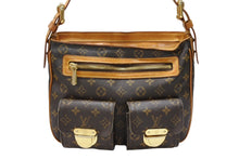 Load image into Gallery viewer, LOUIS VUITTON ルイヴィトン ハドソンGM ワンショルダーバッグ M40045 ブラウン PVC レザー ゴールド金具 良品 中古 4b007446
