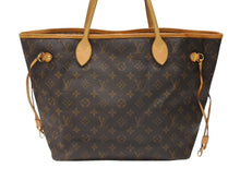 Load image into Gallery viewer, LOUIS VUITTON ルイヴィトン トートバッグ モノグラム M40156 ネヴァーフルMM 廃盤 ブラウン PVCコーティングキャンバス ゴールド金具 美品 中古 4b007449