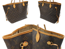 Load image into Gallery viewer, LOUIS VUITTON ルイヴィトン トートバッグ モノグラム M40156 ネヴァーフルMM 廃盤 ブラウン PVCコーティングキャンバス ゴールド金具 美品 中古 4b007449