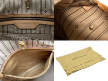 Load image into Gallery viewer, LOUIS VUITTON ルイヴィトン トートバッグ モノグラム M40156 ネヴァーフルMM 廃盤 ブラウン PVCコーティングキャンバス ゴールド金具 美品 中古 4b007449