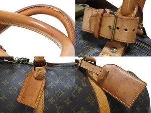 LOUIS VUITTON ルイヴィトン キーポル50 ボストンバッグ M41426 モノグラムキャンバス ブラウン ゴールド金具 美品 中古 4b007450