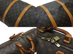 LOUIS VUITTON ルイヴィトン キーポル50 ボストンバッグ M41426 モノグラムキャンバス ブラウン ゴールド金具 美品 中古 4b007450