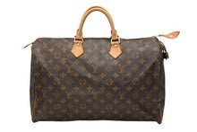 画像をギャラリービューアに読み込む, LOUIS VUITTON ルイヴィトン スピーディー40 ハンドバッグ ボストンバッグ ブラウン M41522 PVC モノグラム キャンバス 美品 中古 4b007451