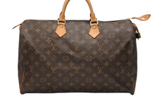 画像をギャラリービューアに読み込む, LOUIS VUITTON ルイヴィトン スピーディー40 ハンドバッグ ボストンバッグ ブラウン M41522 PVC モノグラム キャンバス 美品 中古 4b007451