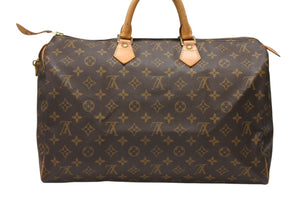 LOUIS VUITTON ルイヴィトン スピーディー40 ハンドバッグ ボストンバッグ ブラウン M41522 PVC モノグラム キャンバス 美品 中古 4b007451