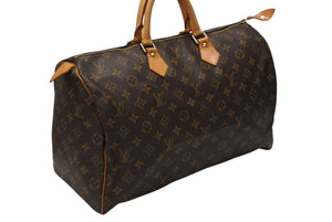 LOUIS VUITTON ルイヴィトン スピーディー40 ハンドバッグ ボストンバッグ ブラウン M41522 PVC モノグラム キャンバス 美品 中古 4b007451