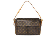 Load image into Gallery viewer, LOUIS VUITTON ルイヴィトン ヴィバシテGM ショルダーバッグ M51163 ブラウン ヌメ革 PVC ゴールド金具 美品 中古 4b007457