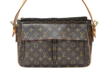 Load image into Gallery viewer, LOUIS VUITTON ルイヴィトン ヴィバシテGM ショルダーバッグ M51163 ブラウン ヌメ革 PVC ゴールド金具 美品 中古 4b007457