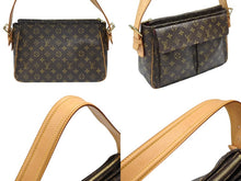 Load image into Gallery viewer, LOUIS VUITTON ルイヴィトン ヴィバシテGM ショルダーバッグ M51163 ブラウン ヌメ革 PVC ゴールド金具 美品 中古 4b007457