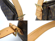 Load image into Gallery viewer, LOUIS VUITTON ルイヴィトン ヴィバシテGM ショルダーバッグ M51163 ブラウン ヌメ革 PVC ゴールド金具 美品 中古 4b007457