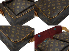 Load image into Gallery viewer, LOUIS VUITTON ルイヴィトン ヴィバシテGM ショルダーバッグ M51163 ブラウン ヌメ革 PVC ゴールド金具 美品 中古 4b007457
