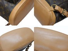 Load image into Gallery viewer, LOUIS VUITTON ルイヴィトン モンスリMM バックパック M51136 ブラウン モノグラム PVC ゴールド金具 美品 中古 4b007458