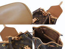 Load image into Gallery viewer, LOUIS VUITTON ルイヴィトン モンスリMM バックパック M51136 ブラウン モノグラム PVC ゴールド金具 美品 中古 4b007458