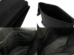 極美品 LOUIS VUITTON ルイヴィトン メッセンジャーPM モノグラム ブラック エクリプス M40565 シルバー金具 中古 4b007459