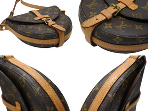 極美品 LOUIS VUITTON ルイヴィトン シャンティPM ショルダーバッグ M51234 モノグラム ブラウン PVCコーティング ゴールド金具 中古 4b007461