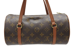LOUIS VUITTON ルイヴィトン パピヨン26 ハンドバッグ M51386 モノグラム キャンバス PVC レザー ブラウン ゴールド金具 美品 中古 4b007462