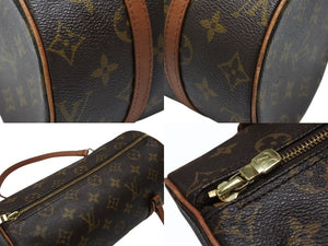 LOUIS VUITTON ルイヴィトン パピヨン26 ハンドバッグ M51386 モノグラム キャンバス PVC レザー ブラウン ゴールド金具 美品 中古 4b007462