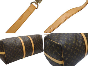 LOUIS VUITTON ルイヴィトン キーポル バンドリエール55 ボストンバッグ M41414 モノグラム ブラウン 美品 中古 4b007463
