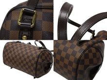 Load image into Gallery viewer, 新品同様 LOUIS VUITTON ルイヴィトン リヴィントンPM ハンドバッグ ダミエ エベヌ トートバッグ N41157 ブラウン PVC レザー 中古 4b007466