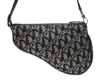 Load image into Gallery viewer, ChristianDior クリスチャンディオール サドルポーチ ワンショルダーバッグ SLO44012 トロッター ブラック ガリアーノ期 美品 中古 4b007478