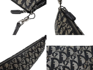 ChristianDior クリスチャンディオール サドルポーチ ワンショルダーバッグ SLO44012 トロッター ブラック ガリアーノ期 美品 中古 4b007478