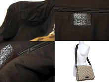 Load image into Gallery viewer, GUCCI グッチ ショルダーバッグ GGキャンバス 145864 491404 イタリア製 GGキャンバス ベージュ ブラウン 美品 中古 4b007481