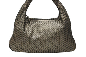 BOTTEGA VENETA ボッテガヴェネタ ホーボー イントレチャート ワンショルダーバッグ 115654 メタリックゴールド 美品 中古 4b007487