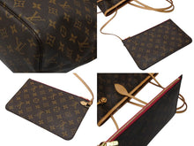 Load image into Gallery viewer, 極美品 LOUIS VUITTON ルイヴィトン ネヴァーフルMM トートバッグ 新型 M41178 モノグラム PVC レザー ブラウン ピンク 中古 4b007490