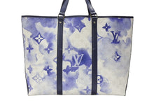 Load image into Gallery viewer, 極美品 LOUIS VUITTON ルイヴィトン ウィークエンド トートPM M45756 IC PVC レザー ブルー ホワイト シルバー金具 中古 4b007493