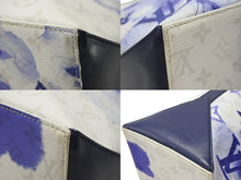 Load image into Gallery viewer, 極美品 LOUIS VUITTON ルイヴィトン ウィークエンド トートPM M45756 IC PVC レザー ブルー ホワイト シルバー金具 中古 4b007493