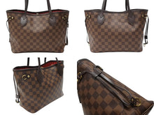 Load image into Gallery viewer, 極美品 LOUIS VUITTON ルイヴィトン ネヴァーフルPM ハンドバッグ N51109 ダミエキャンバス ブラウン ゴールド金具 中古 4b007494