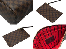 Load image into Gallery viewer, 極美品 LOUIS VUITTON ルイヴィトン ネヴァーフルPM ハンドバッグ N51109 ダミエキャンバス ブラウン ゴールド金具 中古 4b007494