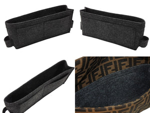 FENDI フェンディ マンマバケット ワンショルダーバッグ 26424 ズッカ柄 キャンバス レザー ブラウン シルバー金具 美品 中古 4b007498