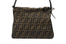 Load image into Gallery viewer, 極美品 FENDI フェンディ マンマバケット ワンショルダーバッグ 肩掛け 26325 カーキ ベージュ キャンバス レザー 中古 4b007500