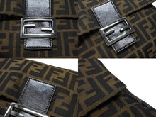 Load image into Gallery viewer, 極美品 FENDI フェンディ マンマバケット ワンショルダーバッグ 肩掛け 26325 カーキ ベージュ キャンバス レザー 中古 4b007500