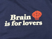 Load image into Gallery viewer, VINTAGE ヴィンテージ NERD BRAIN IS For Lovers T-shirts HIPHOP ヒップホップ XL ネイビー コットン 美品 中古 4b007503