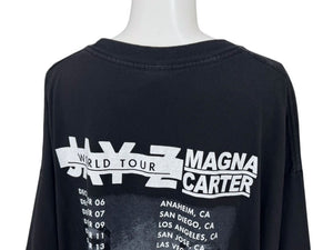 vintage ヴィンテージ JAY-Z ジェイジー アルスタイルボディ MAGNA CARTER WORLD TOUR ワールドツアー Tシャツ 2XL 美品 中古 4b007507