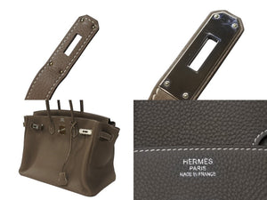極美品 HERMES エルメス バーキン35 ハンドバッグ トゴ エトゥープ ゴールド金具 A刻印 中古 4b007514