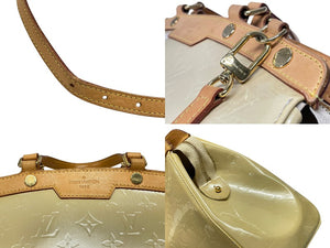 LOUIS VUITTON ルイヴィトン モノグラムヴェルニ ブレアMM M91456 2WAY ハンドバッグ ブロンコライユ ゴールド金具 美品 中古 4b007515