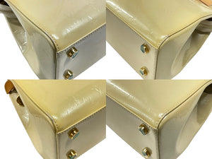 LOUIS VUITTON ルイヴィトン モノグラムヴェルニ ブレアMM M91456 2WAY ハンドバッグ ブロンコライユ ゴールド金具 美品 中古 4b007515
