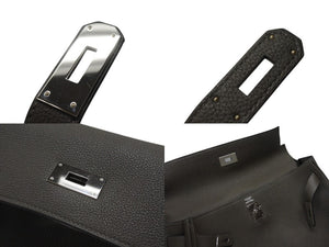 新品同様 HERMES エルメス ケリー 40 ハンドバッグ 2WAY トープ トゴ シルバー金具 Y刻印 中古 4b000882