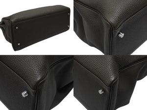 新品同様 HERMES エルメス ケリー 40 ハンドバッグ 2WAY トープ トゴ シルバー金具 Y刻印 中古 4b000882