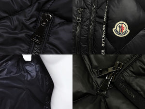 極美品 MONCLER モンクレール SUCREX GILET ダウンベスト F10931A53700 C0381 ブラック ナイロン フード 2 中古 4b007518