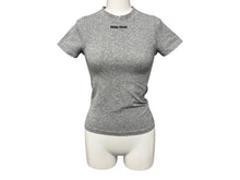Load image into Gallery viewer, ミュウミュウ MIU MIU シームレス メランジ T-shirts ティーシャツ MJN566_16Q6_F0684_S_OOO 美品 中古 4b007528