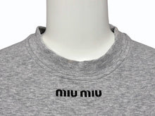 Load image into Gallery viewer, ミュウミュウ MIU MIU シームレス メランジ T-shirts ティーシャツ MJN566_16Q6_F0684_S_OOO 美品 中古 4b007528