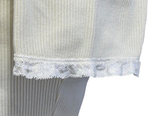 Load image into Gallery viewer, 極美品 MIU MIU ミュウミュウ レース 装飾半袖 Tシャツ XS リブニット MJN580 ブランド ロゴ アイボリー コットン 中古 4b007529