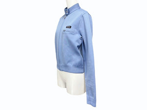 MiuMiu ミュウミュウ Technical yarn zipper cardigan ジップジャケット MMJ13816WYF0013SOOO 美品 中古 4b007530