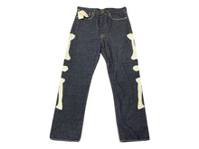 Load image into Gallery viewer, 新品未使用 KAPITAL キャピタル MEXICAN TUXEDO メキシカンタキシード デニムパンツ EK-1528LPA サイズ38 12.5oz ボーン刺繍 中古 4b007539