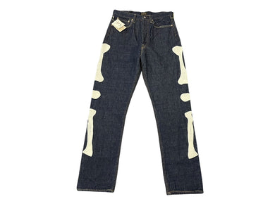 新品未使用 KAPITAL キャピタル MEXICAN TUXEDO メキシカンタキシード デニムパンツ EK-1528LPA サイズ30 12.5oz ボーン刺繍 中古 4b007545