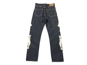 新品未使用 KAPITAL キャピタル MEXICAN TUXEDO メキシカンタキシード デニムパンツ EK-1528LPA サイズ30 12.5oz ボーン刺繍 中古 4b007545